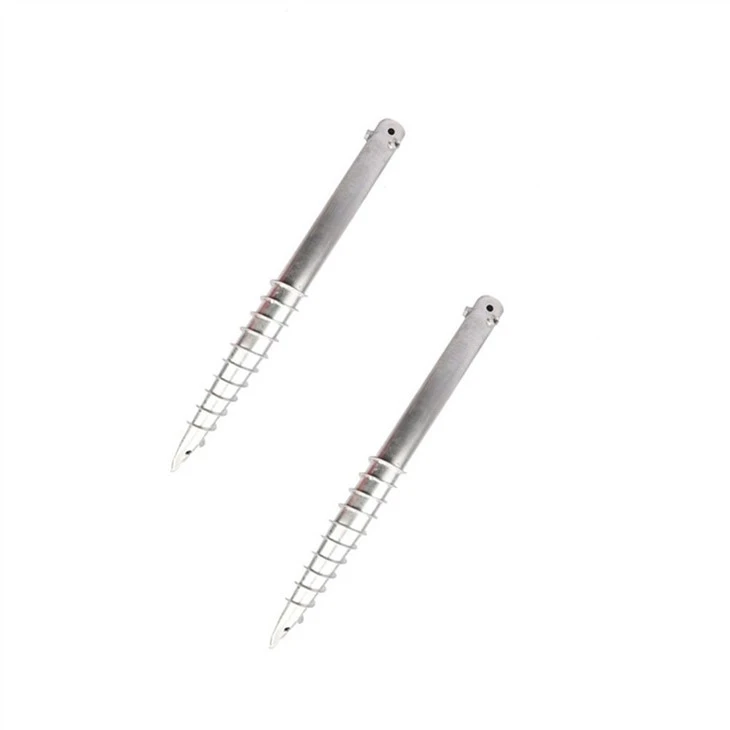 Ground Screw With Nuts For Decks