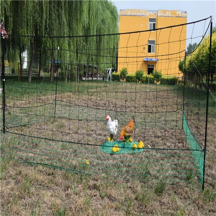 Knotted Plastic Poultry Netting Green